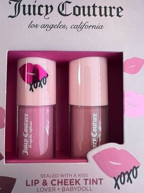 NIB Juicy Couture Lip & Cheek Tint Duo — Pink and Rose
